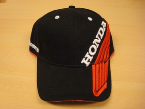 Cap Honda Black Red Wing
